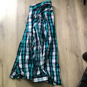 Long sleeve short plaid